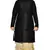 Men's Black Kurta Golden Dhoti