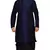 Men's Nevy Blue Kurta Black Dhoti