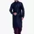 Men's Navy Blue kurta pink Voilet Dhoti