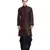 Men's Brown Kurta Black Dhoti