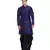 Men's Navy Blue kurta Black Dhoti