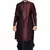 Men's Pink Voilet kurta Black Dhoti