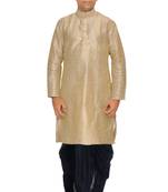 Men's Double Tone kurta Black Dhoti