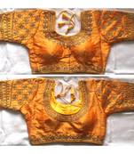 Bieth Women Cotton Silk Gold Diamond Handwork & Embroidery Coding Work Stitched Blouse