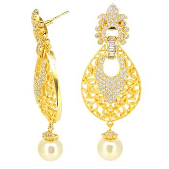 White pearl earrings 2