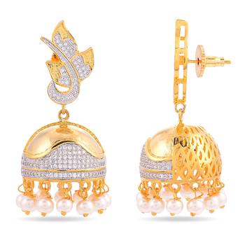 White pearl earrings 2