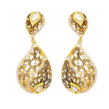White pearl earrings 1