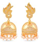 White pearl earrings