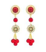 White pearl earrings