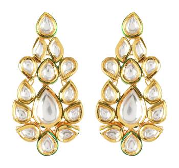White pearl earrings 1