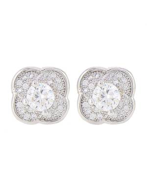 White pearl earrings 1