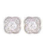 White pearl earrings