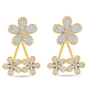 White pearl earrings 1