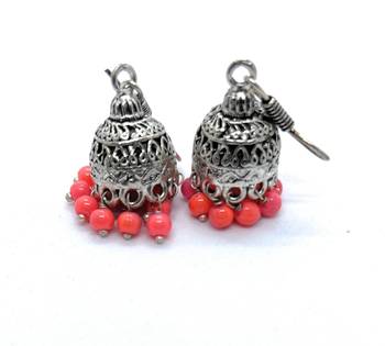 Orange zircon  earrings 3