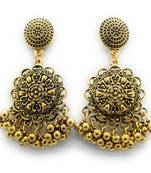 Gold zircon  earrings