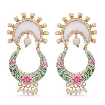 White pearl earrings 2