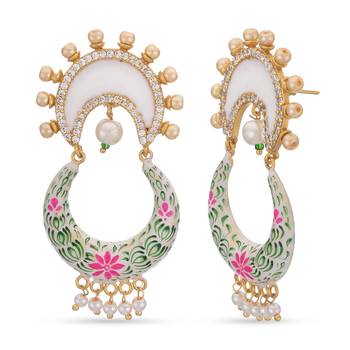 White pearl earrings 3