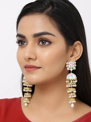 White pearl earrings 2