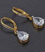 White pearl earrings