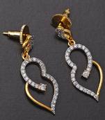 White pearl earrings