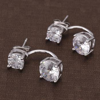 White pearl earrings 1