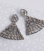 White pearl earrings