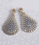 White pearl earrings