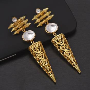 White pearl earrings 1