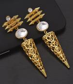 White pearl earrings