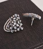 White pearl earrings