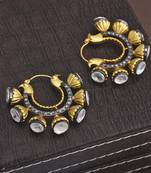 White pearl earrings