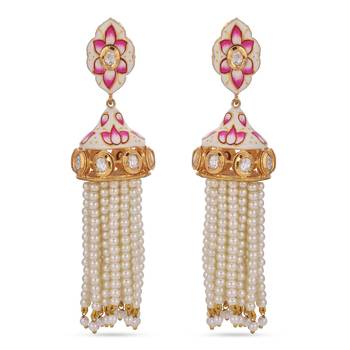 White pearl earrings 2