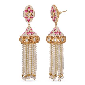White pearl earrings 3