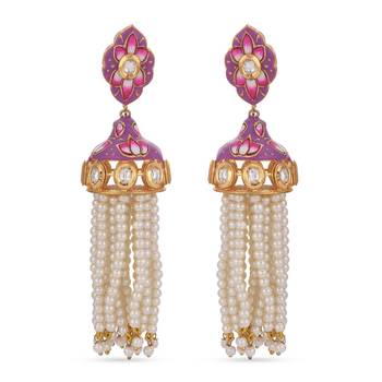 White pearl earrings 2
