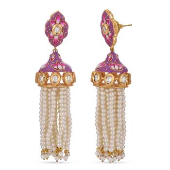 White pearl earrings 3
