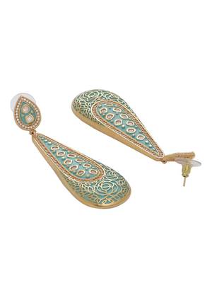White pearl earrings 4