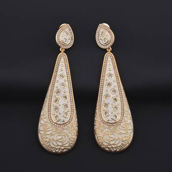 White pearl earrings 1