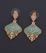 White pearl earrings