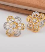 White pearl earrings