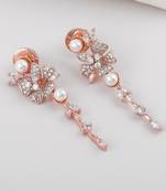 White pearl earrings