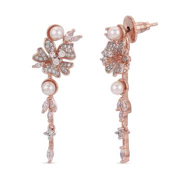 White pearl earrings 3