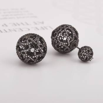 White pearl earrings 1