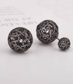 White pearl earrings