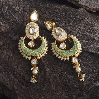 White pearl earrings 1
