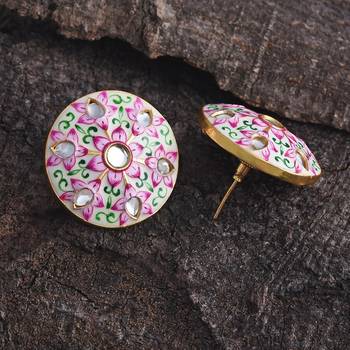 White pearl earrings 1