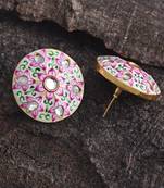 White pearl earrings