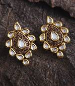 White pearl earrings