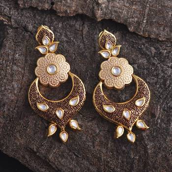 White pearl earrings 1