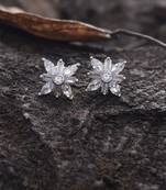 White pearl earrings