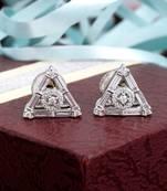 White pearl earrings